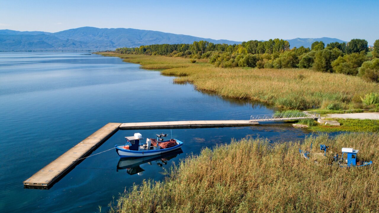 Quiet green landscape in Thermo, Aitoloakarnania