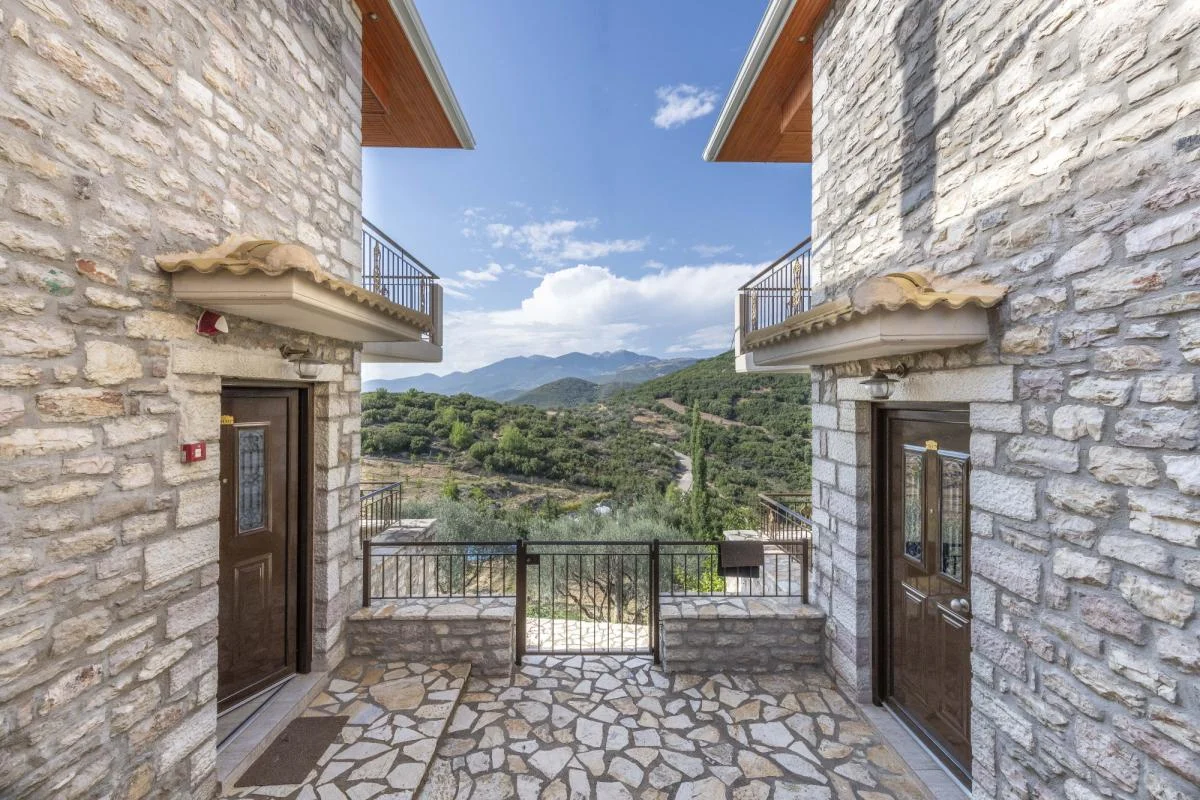 Stone Room with Fireplace view 1