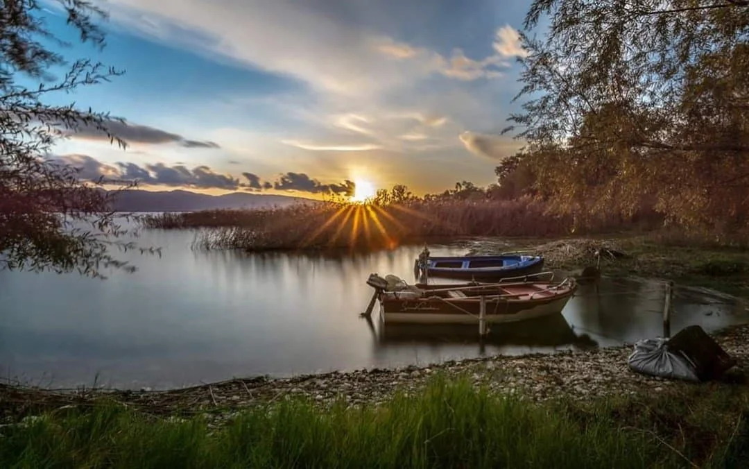 Lake Trichonida panorama